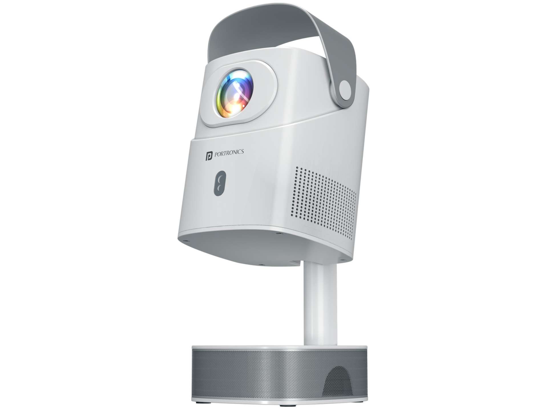 Portronics Beem 550 Smart Android Projector, 1080P HD Resolution, 6000 Lumens Brightness, 5W Bottom Mounted Speaker, Auto Focus & Keystoning