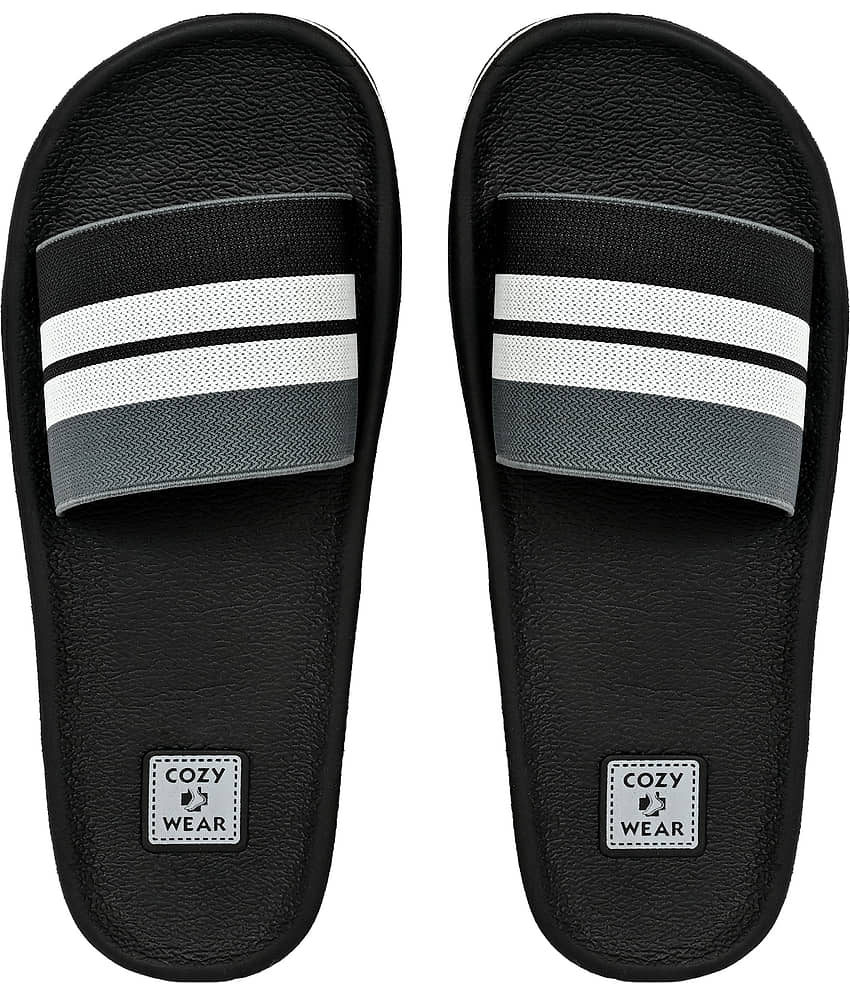 Cozy Wear Black Men's Slide Flip Flop