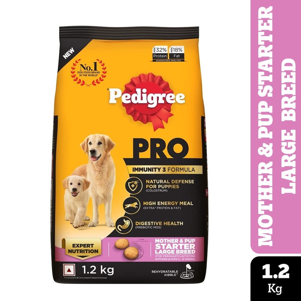 Pedigree PRO Mother & Pup Starter (3-12 Weeks) Large Breed Dry Dog Food 1.2kg