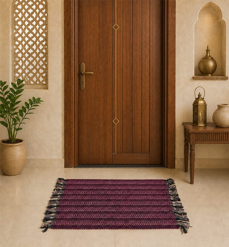 Handcrafted Cotton Panja Dari Door Mat 1*2 Feet