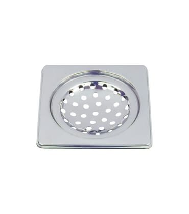 Grating Square Floor Drain with Frame without Hole 5 (Stainless Steel)