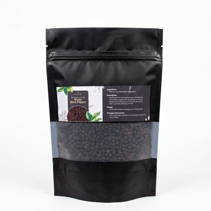 MEGHYRA WHOLE BLACK PEPPER - 250 gm - One pouch