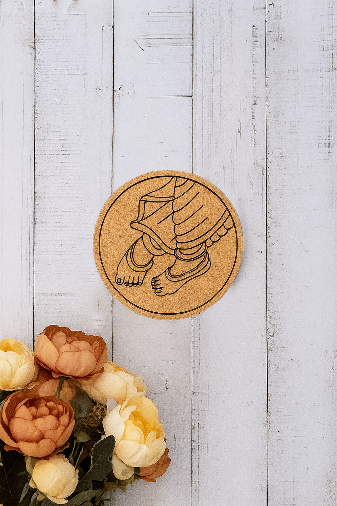 Dbeautify's Lord Krishna Feet Wall Plate