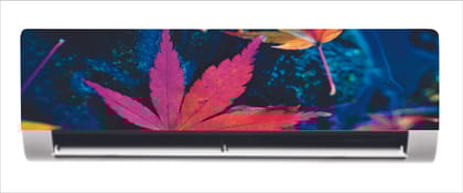 DreamKraft beautifl Colorful Flowers with Dark Background AC Sticker (Multicolor PVC Vinyl, 30cm X 91cm)