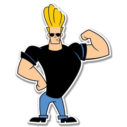 Johny Bravo Cartoon Fridge Magnet  Fun Refrigerator Sticker Gift for Kids & Return Gift Idea