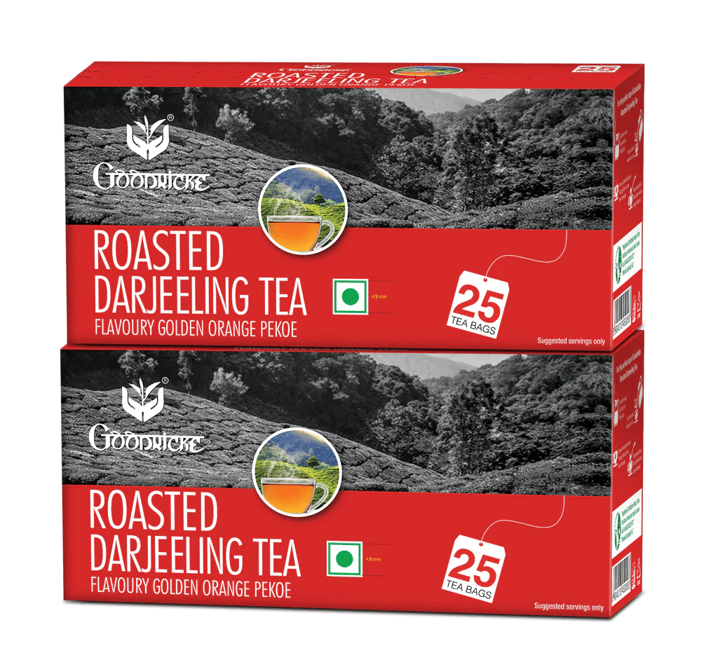 Goodricke Roasted Darjeeling Tea, 25 Tea bags (Pack of 2)