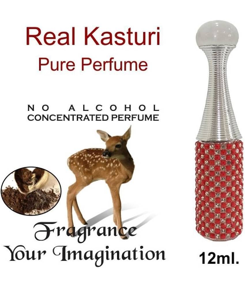 INDRA SUGANDH BHANDAR - Red Kasturi Musk Himalayan Kasturi Attar For Men & Women 12ml Pack Of 1
