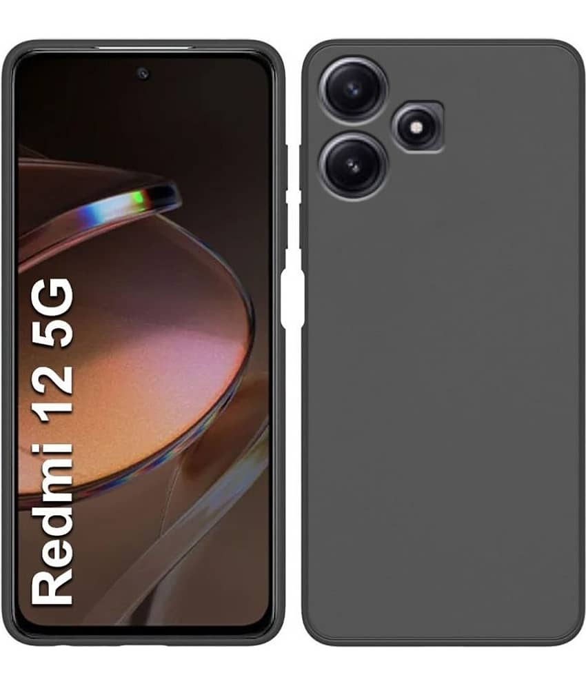 BEING STYLISH Plain Cases Compatible For Silicon Redmi 12 5G ( Pack of 1 )