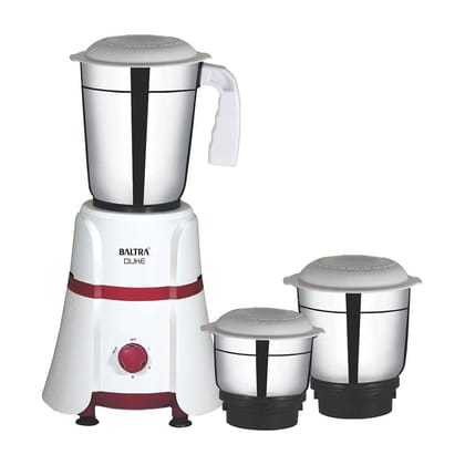 Baltra Duke (550 Watt) Mixer Grinder with 3 Stainless Steel Jars(ISI Certified, 2year warranty with Doorstep Service)