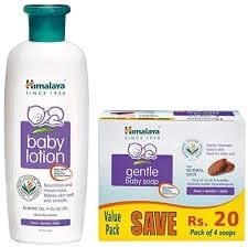 Himalaya Gentle Baby Lotion 200Ml +75G Himalaya Gentle Baby Soap Free