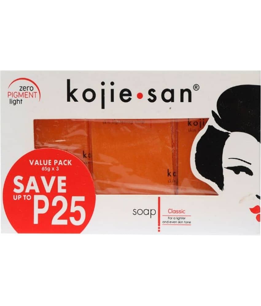 Kojie San Skin Lightening & Whitening Soap, 135g Skin Whitening Soap for All Skin Type ( Pack of 3 )