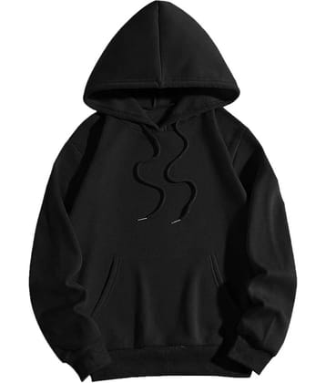 CAMIO Cotton Blend Hooded Men's Sweatshirt - Black ( Pack of 1 )