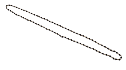 Sleek Black Beaded Chain