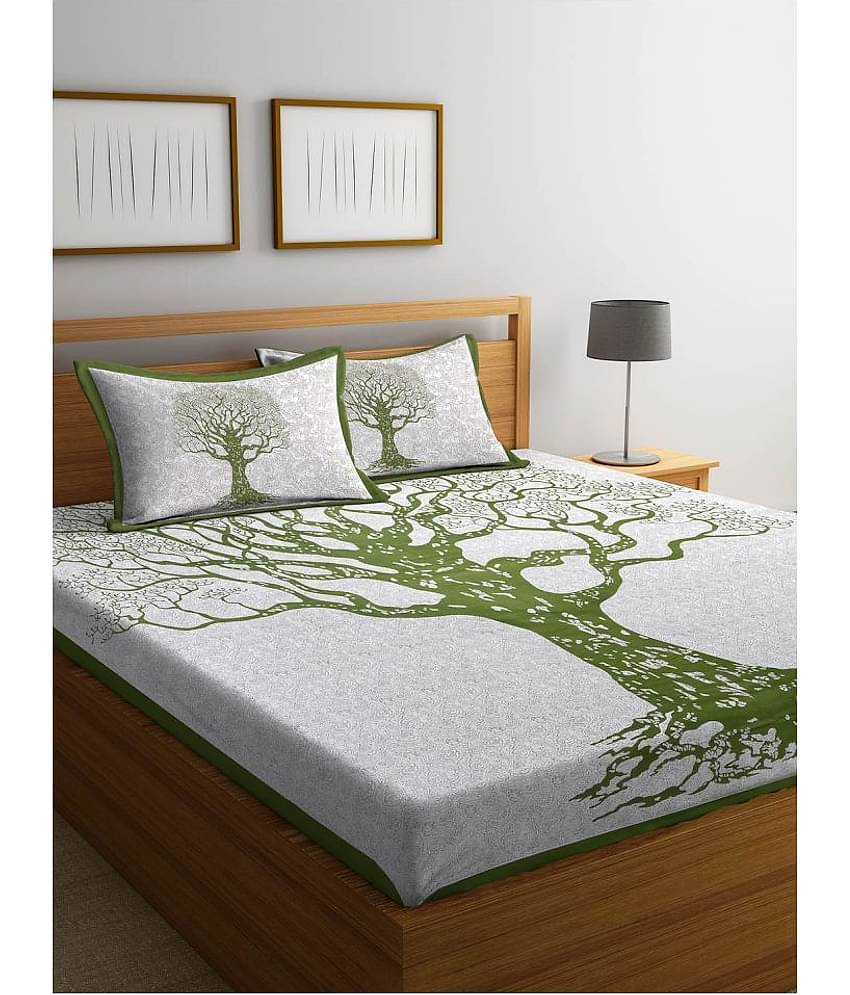 Uniqchoice Cotton Queen Bedsheet ( Black )