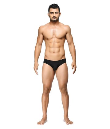 La Intimo Cotton Mens Briefs ( Black ) - 38