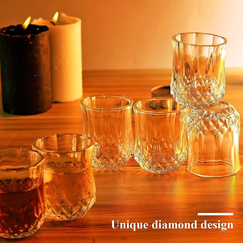 Tequila Shot Glasses, 45 ML, Set of 12, Small Whiskey Mug for Vodka,Whiskey, Ocean, Spirits,Dessert,Espressos,Cordial,Patiala, Liquors & Beverage Drink, Perfect for Bar,Casino, Restaurants