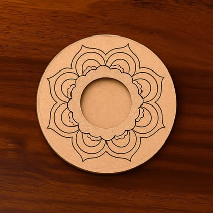 Dbeautify's DIY Mandala Engraved MDF Tealight Holder