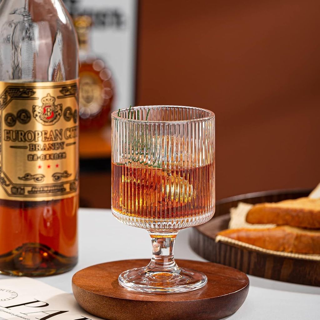 Wine Glasses | 240 ML | Drinking, Champagne, Crystal, Premium, Italian Glass Mug | Perfect for Home, Bar, Casino Party |