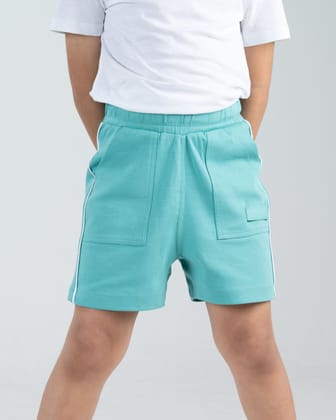 Cotton Rich Flo Shorts-4-5 Y / Aqua Jelly