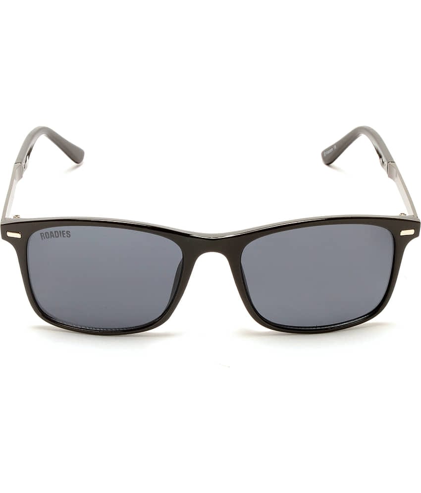 Roadies - Black Square Sunglasses ( Pack of 1 )