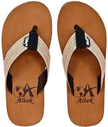 Altek - Tan Men's Thong Flip Flop