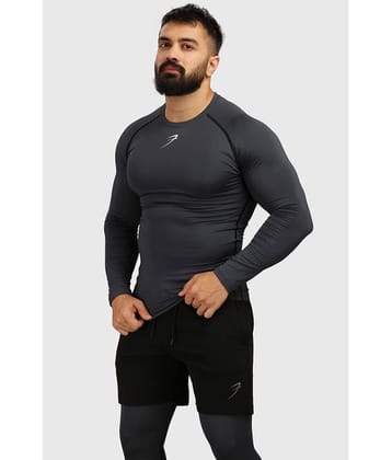 Fuaark - Black Polyester Slim Fit Men's Compression T-Shirt ( Pack of 1 )