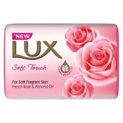 Lux Bathing Soap Soft Touch French Rose And Almond Oil 100g