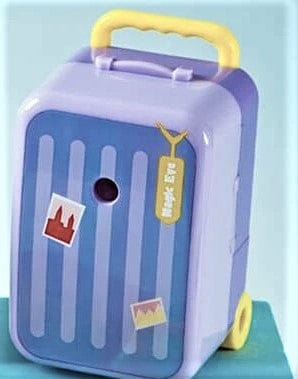 Trolley Bag Shaped Random Pencil Sharpener for Kids-Purple
