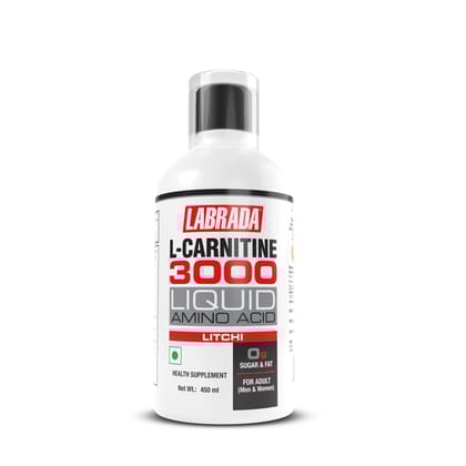 Labrada L Carnitine 3000 Liquid, 450 ml-Litchi