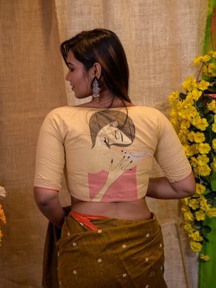 Printed  Saree Blouse-M