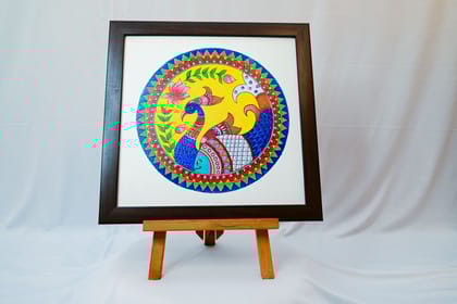 Canvas Painting Peacock ("12","12") Canvas Painting Peacock ("12","12")