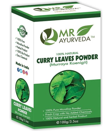 MR Ayurveda Curry Leaf Powder | Kadi Patta Powder Hair Scalp Treatment 100 g