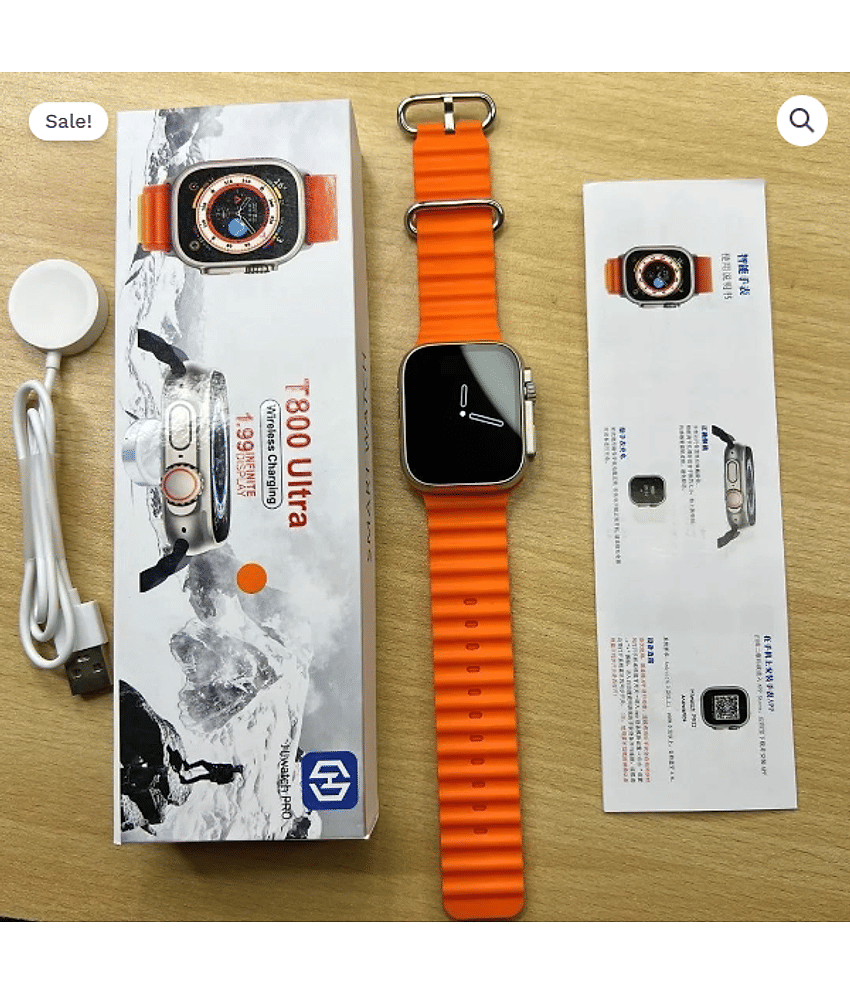 WOF AMOLED BT Calling Smart Watch with Silicone Strap Upto 5-10 days Backup ( Orange )