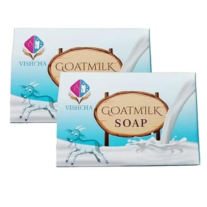 Natural Goat Milk Bathing Soap Bar For Body - 100gm (Combo Pack of 2) For All Skin Type - Sulphate Free, Paraben Free | Fresh Fragrance | Body Soaps For Bath Ideal For Men & Women