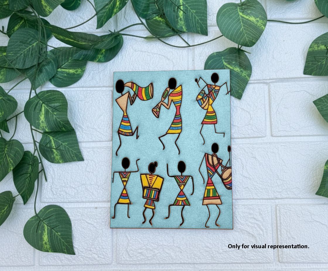 Dbeautify's DIY Traditional Warli Tribal Art MDF Painting