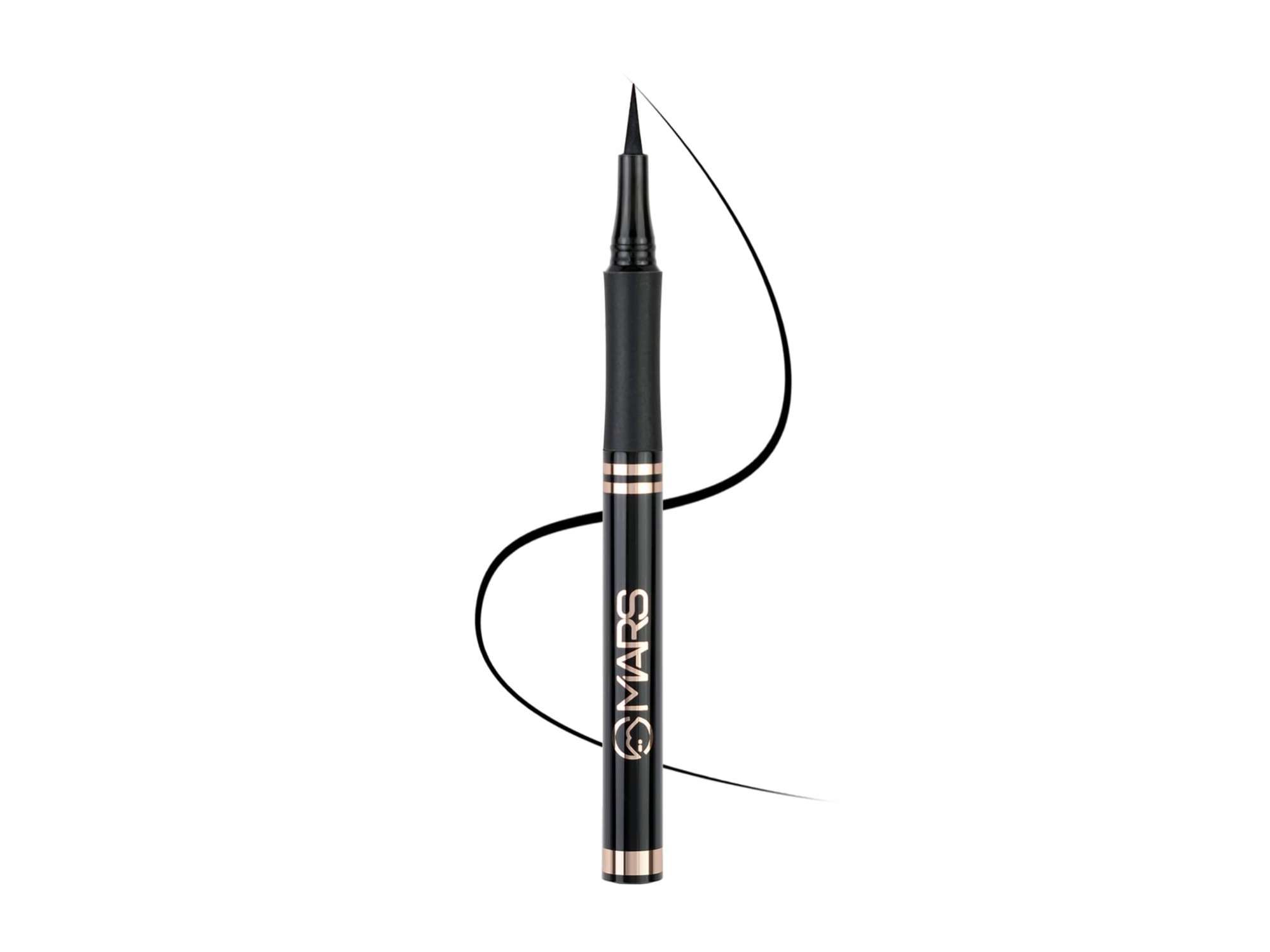 MARS Smudge Proof Liquid Pen Eyeliner with Ultra Fine Tip, Matte Finish & Waterproof 1.5g - JET BLACK