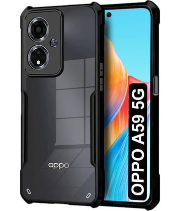 Case Vault Covers Shock Proof Case Compatible For Polycarbonate Oppo A59 5G ( Pack of 1 )