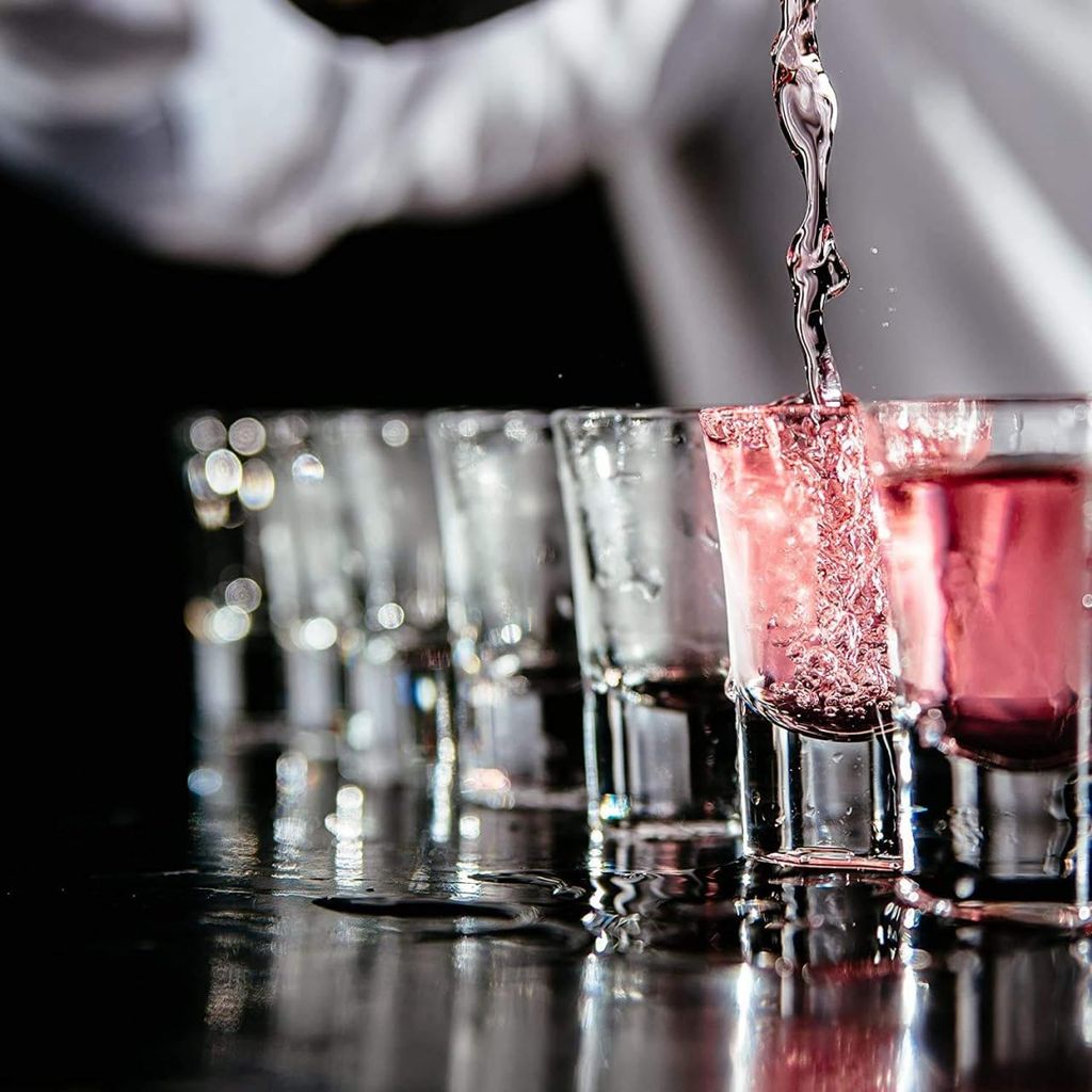 Tequila Shot Glasses, 35 ML, Set of12, Small Whiskey Mug for Vodka, Whiskey, Ocean, Spirits, Dessert, Espressos, Cordial, Patiala, Liquors & Beverage Drink, Perfect for Bar, Casino, Restaurants