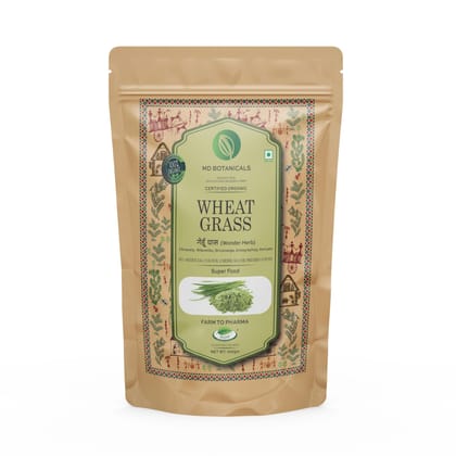 MD Botanicals Wheatgrass Powder | Ayurvedic Support For Natural Detox | Immunity Booster | NON-GMO, Superfood | Certified Organic - 100g MD Botanicals Wheatgrass Powder | Ayurvedic Support For Natural Detox | Immunity Booster | NON-GMO, Superfood | Certified Organic - 100g