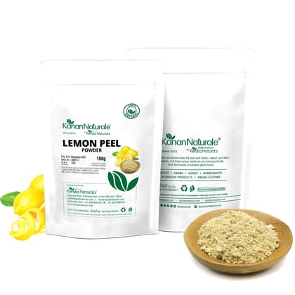 Kanan Naturale Lemon Peel Powder 200 gm ( 100 gm x 2 Packs )  by Kerala Naturals
