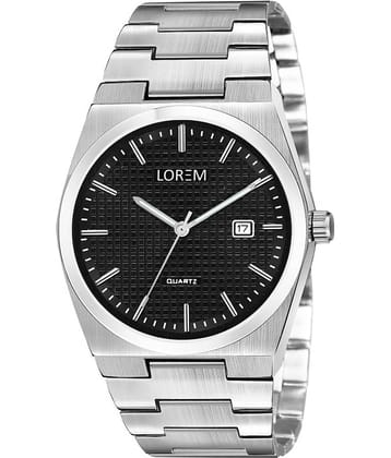 Lorem Silver Stainless Steel Analog Men's Watch