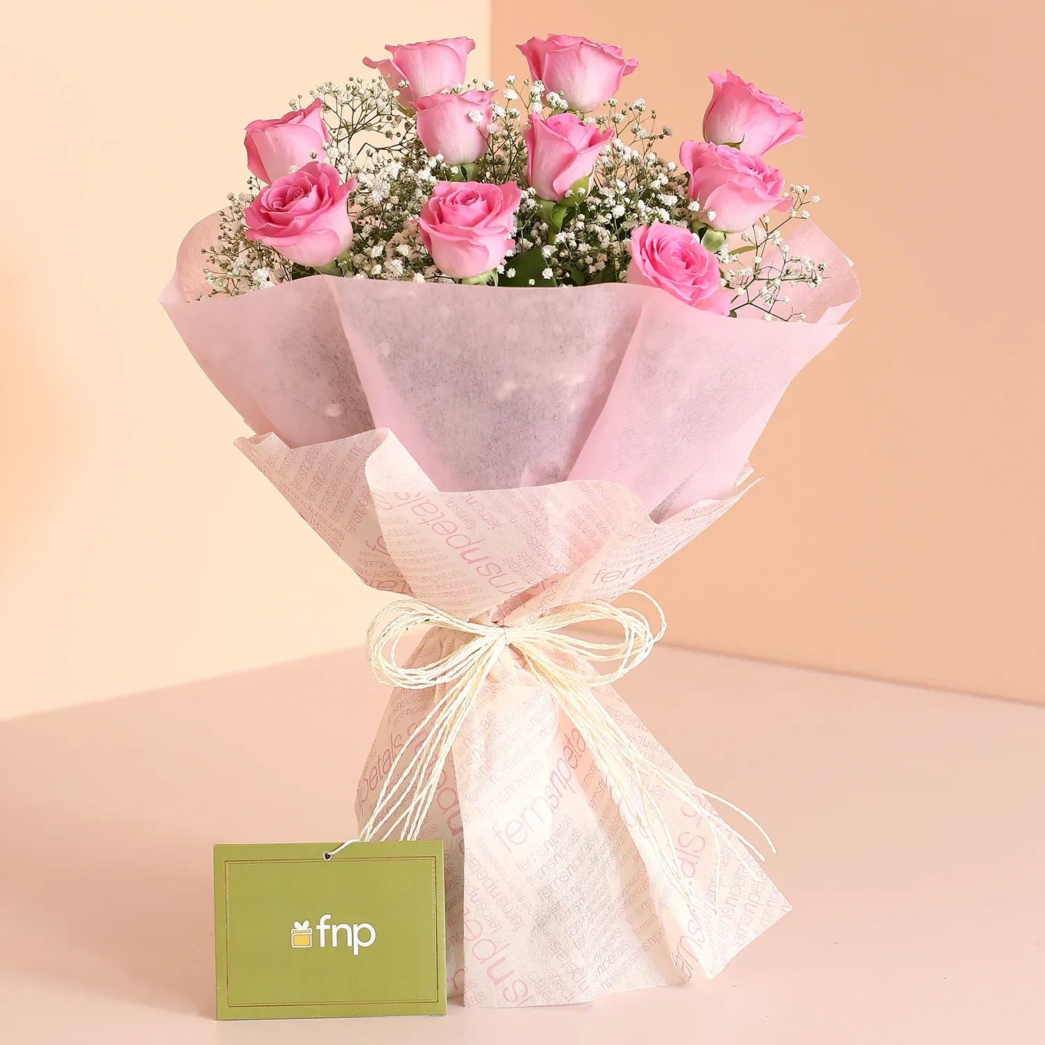 Mesmerizing Love 10 Pink Roses Bouquet