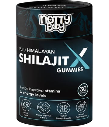 NottyBoy Shilajit X Gummies 250mg | Energy & Stamina Boost | No Sugar | Tamarind Flavour (30 Tablets)