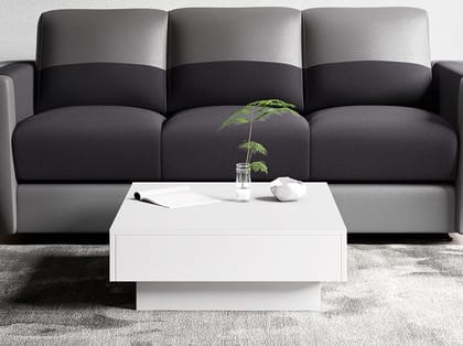 Concord Coffee Table - MDF+ White PU Coating, White Color