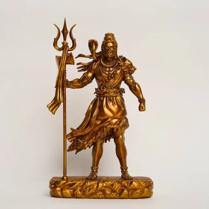 Shiva-The Protector Antique Gold-12CM / Antique Gold
