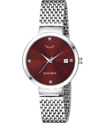 LOUIS DEVIN - Silver Metal Analog Womens Watch