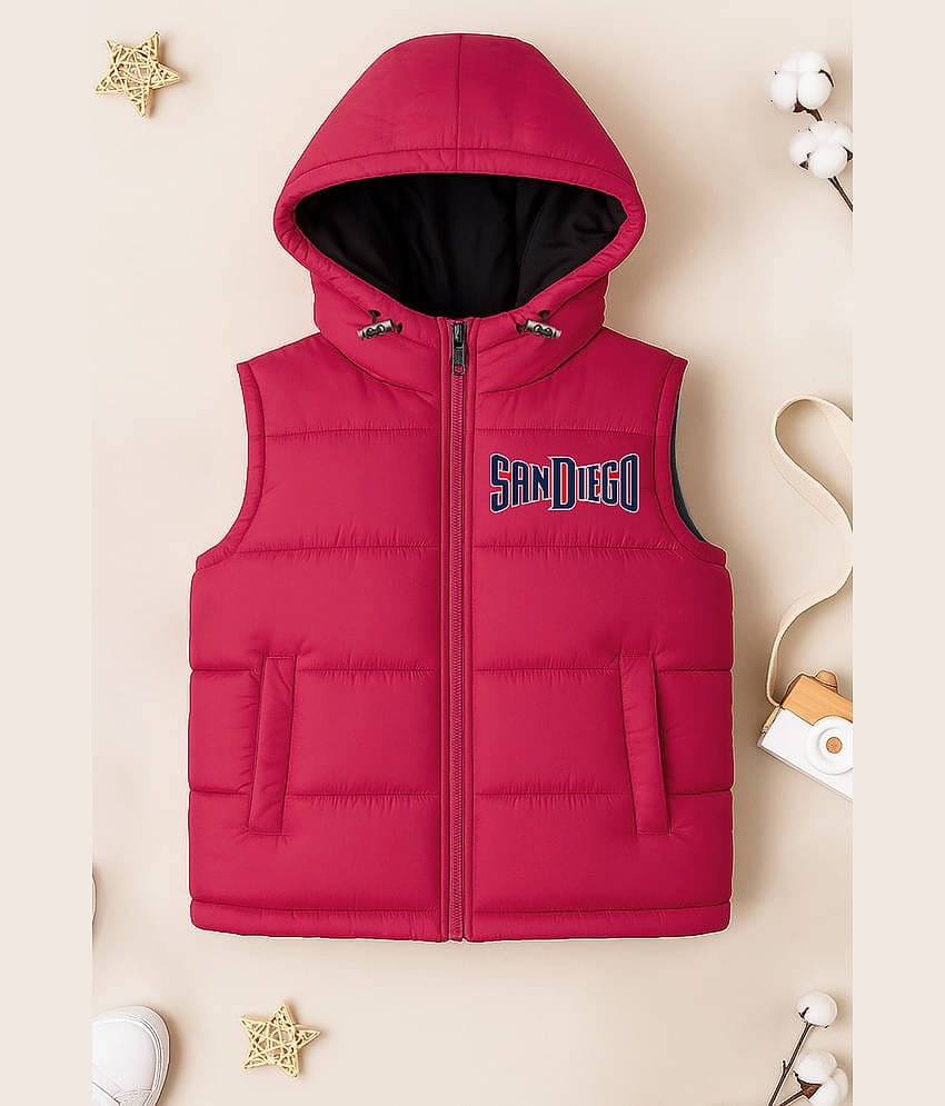 Trampoline Boys Polyester Puffer Jacket ( Red , Pack of 1 )