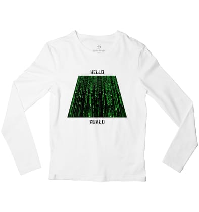 The Internet 2.0 Full Sleeve T-shirt-46 - XXL / White