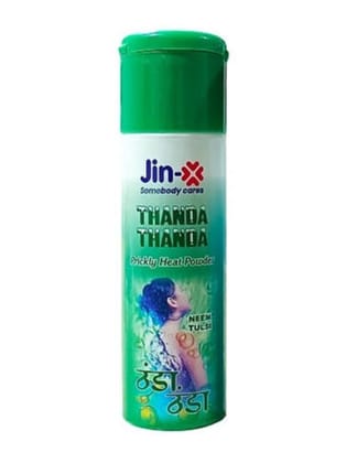JIN-X Thanda Thanda Neem Tulsi Prickly Heat Powder, 150 gm – Ultimate Cooling & Skin Protection JIN-X Thanda Thanda Neem Tulsi Prickly Heat Powder, 150 gm – Ultimate Cooling & Skin Protection
