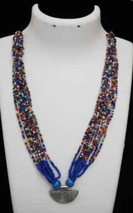 Sahaj Pendant Series Floral Beaded Jaali Necklace